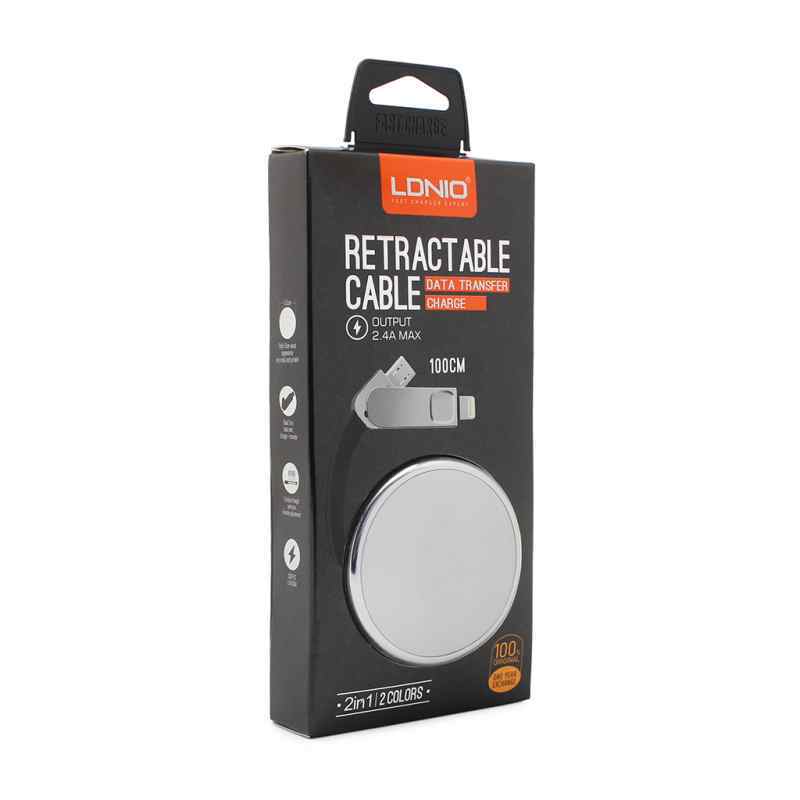 Data kabl LDNIO LC90 za iPhone lightning/micro USB srebrni 1m
