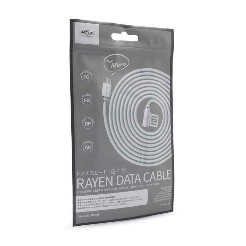 Data kabl REMAX Rayen RC-075m micro USB beli 1m